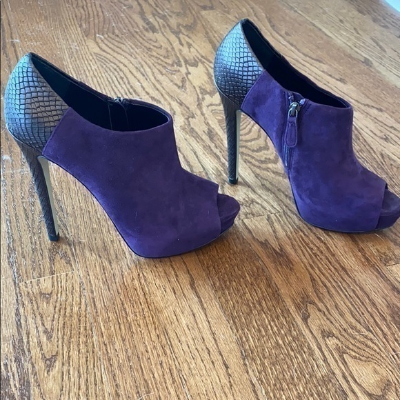 Boutique 9 Shoes - NIB Purple Suede/Leather Shoes